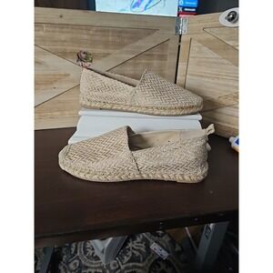 Sam Edelman Khloe Espadrilles‎ 8.5 Beige Chevron Shoes Chevron Beach Boho #596